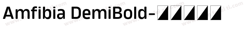 Amfibia DemiBold字体转换